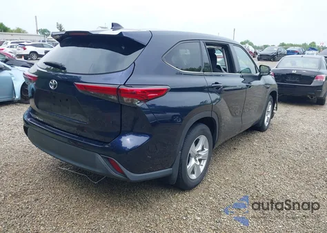 2021 Toyota Highlander L z USA, uszkodzony, nr VIN 5TDCZRAH1MS536647